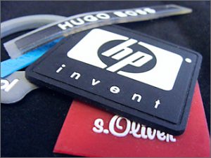 Rubberen PVC badges