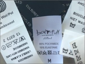 Waslabels met logo